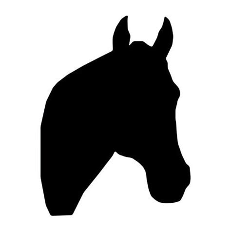 Horse Head Silhouette Vector Clipart Best
