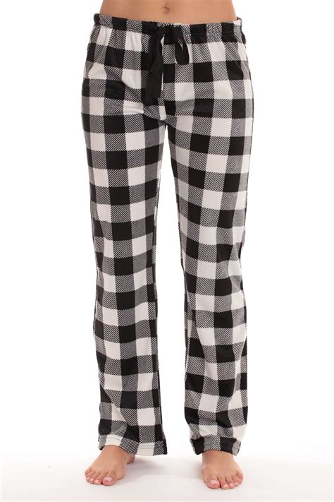 followme fleece pajama pants for women sleepwear pjs 45803 10195 wht xs 1x white buffalo
