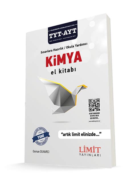 Limit Yayınları TYT-AYT Kimya El Kitabı - Osman Duvarcı Kitabı