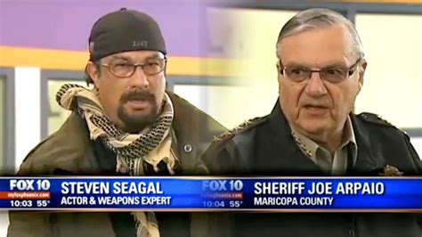 Sheriff Joe Arpaios Posse Includes Convicted Sex Offender And Steven Seagal Video Dailymotion