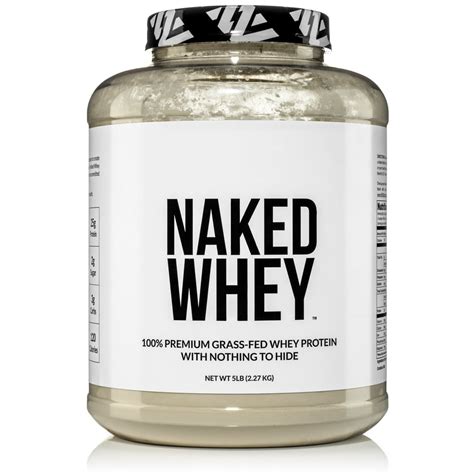 Naked Nutrition Naked Whey Grass Fed Whey Protein Powder Unflavored