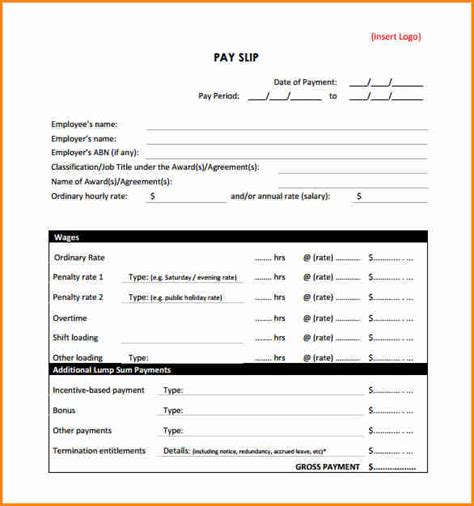 A payslip excel template is a brief piece of paper which outlines details about amount paid for a particular time period. 6+ blank payslip template - Simple Salary Slip