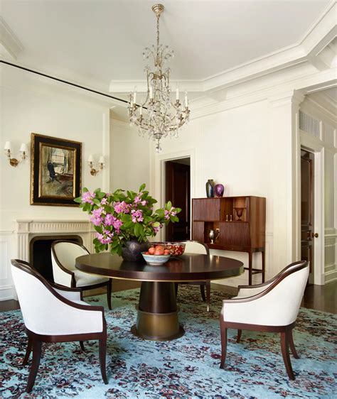 An Elegant New York Townhouse Is Reborn Unique Dining Room New York