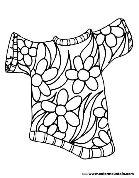 Hawaiian Shirt Coloring Pages  Coloring Home