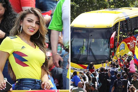 world cup colombia fans greet team after world cup exit to england daily star