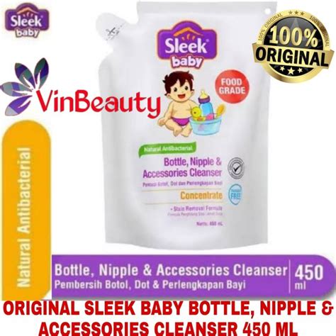 Jual Original Sleek Baby 450 Ml Sabun Cuci Botol Dot Bayi Refill 450ml