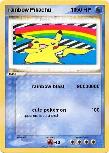 2021 pokémon pikachu holo mcdonalds 25th anniversary promo card error defect. Pokémon rainbow Pikachu 10 10 - rainbow blast 90000000 ...