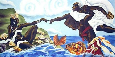 Oshun Shango And Obatala African Mythology Fine Art Painting Oshun