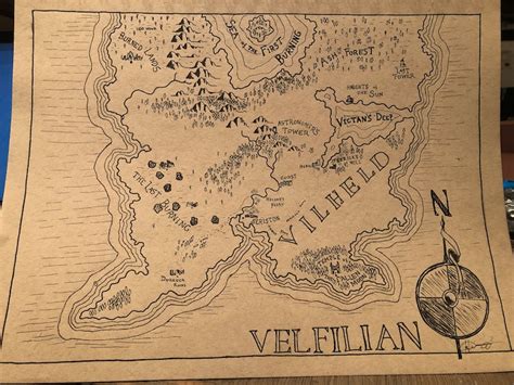 Custom Hand Drawn Fantasy Map For Rpg Dungeons And Dragons Dnd Novel