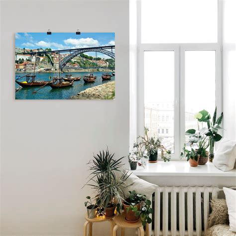 Artland Artprint Panorama Steiger Coniston Water Panorama Porto Eiffelbrug En Douro Online
