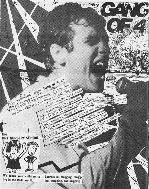 Gang Of Four Jon King Dry Megazine 1981 Punk Music Art Music Sara