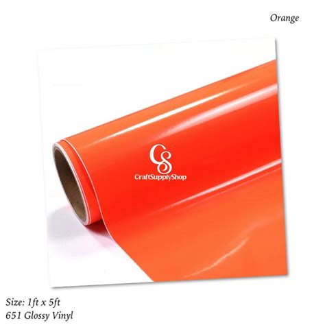 Glossy Orange Oracal 651 Permanent Vinyl Craftsupplyhq