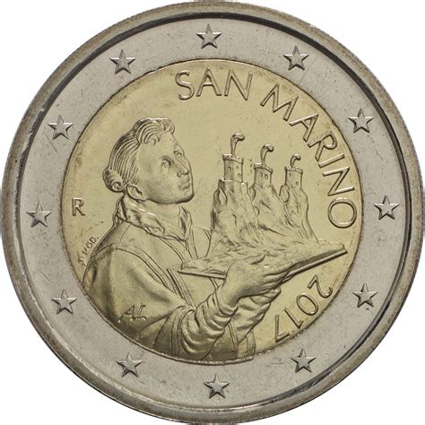 San Marino 2 Euro Portrait Von San Marino 2017 Bfr Kursmuenze