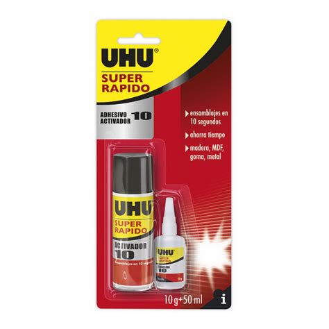 Uhu Pack Adhesivo 10 Activador 10 50g 200ml Ref 6312395
