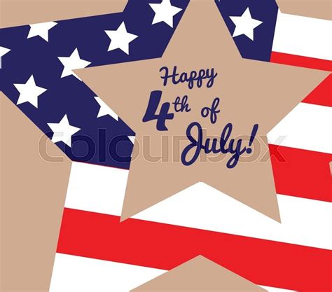 It is a political and welcome back to happy 4th of july another blog section. Funny card Happy 4th of July. Feast ... | Stock vector | Colourbox