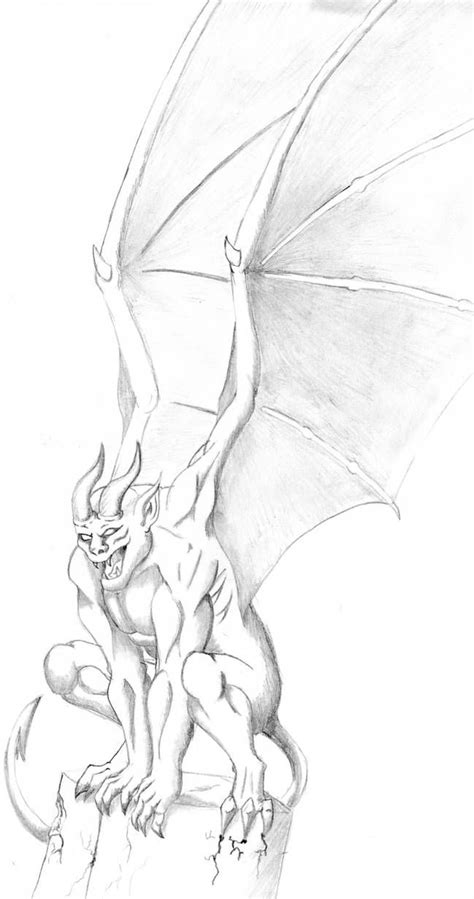 Gargoyle By Leland Doodles Gargoyle Tattoo Gargoyle Drawing Gargoyles