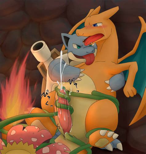 Rule 34 Artist Request Blastoise Charizard Gay Male Only Nintendo Pokémon Species Pokemon