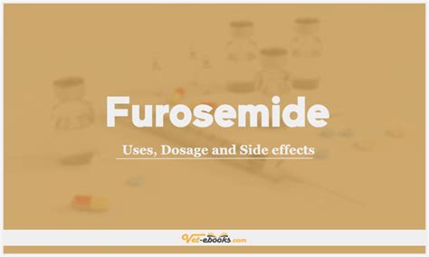 Furosemide Dose For Dogs And Cats Vet Drugs List