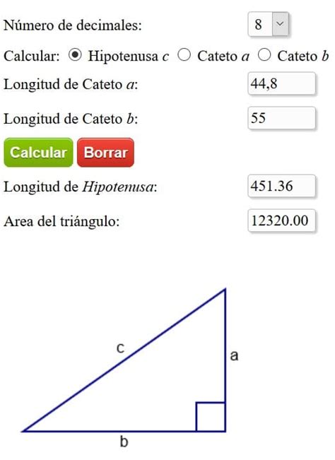 Calculadora Teorema De Pitagoras Online Calcular Hipotenusa Y Catetos SexiezPicz Web Porn