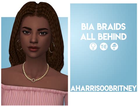 Savvysweet Bia Braids All Behind Aharris00britney On Patreon Sims 4