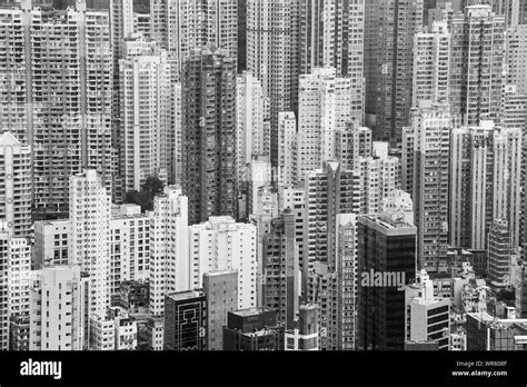 Aerial View Of Hong Kong Cityscape Stock Photo Alamy