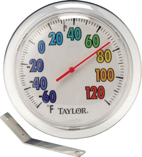 Buy Taylor Colortrack Dial Outdoor Wall Thermometer With Bracket White