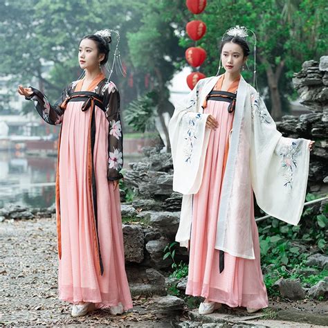 Traditional Chinese Hanfu Costumes Female Classical Ancient Performance