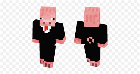 Download Pig In A Suit Minecraft Skin Minecraft Pig Suit Skin Png