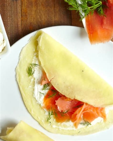 Shape into patties and fry about 4 minutes. Passover Smoked Salmon Crêpes - Jamie Geller