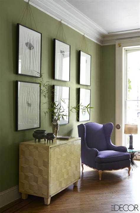 Olive Green And Grey Living Room