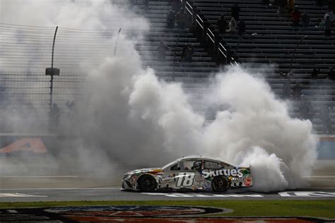 Nascar will have to spend extra time trying to get him on the lead lap through phantom cautions, lucky dogg's, and pit placement. Kyle Busch conserves fuel to end winless streak at Texas