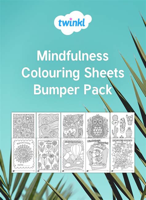 Mindfulness colouring sheets pack – Artofit