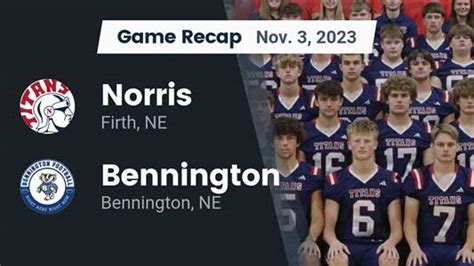 Football Game Recap Bennington Badgers Vs Norris Titans