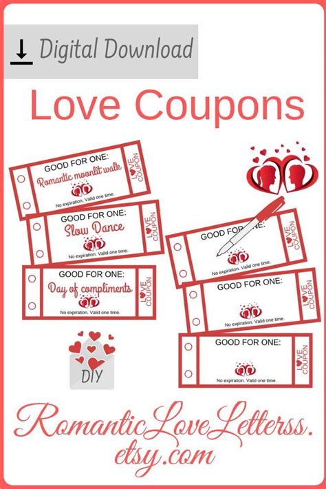 52 printable love coupons for him diy romantic coupon book for husband date nigh book