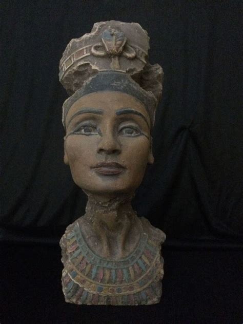 Egyptian Antique Ancient Egypt Statue Queen Nefertiti Head Carved Stone