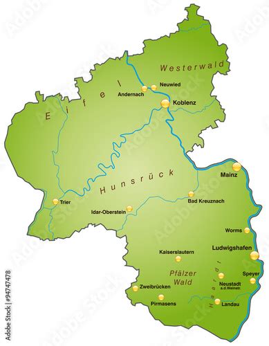 Rheinland Pfalz Regionen Karte Deutschlandkarte 2023