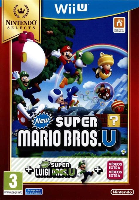 New Super Mario Bros U New Super Luigi U 2013 Wii U Box Cover Art