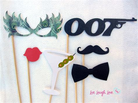 Photobooth Prop Double Agents By Livelaughlovelots Etsy James Bond