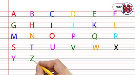 How To Write Capital Letters In 4 Line Notebook Abcd Capital Letter
