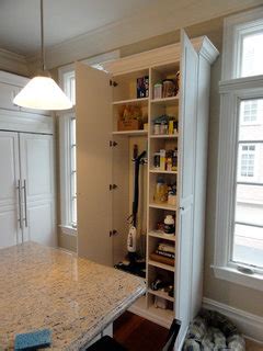 Looks to have room for almost everything! Pantry/Broom Closet - Traditional - Kitchen - New York ...