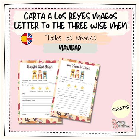 Carta A Los Reyes Magos Letter To The Three Wise Men Docentes Decentes