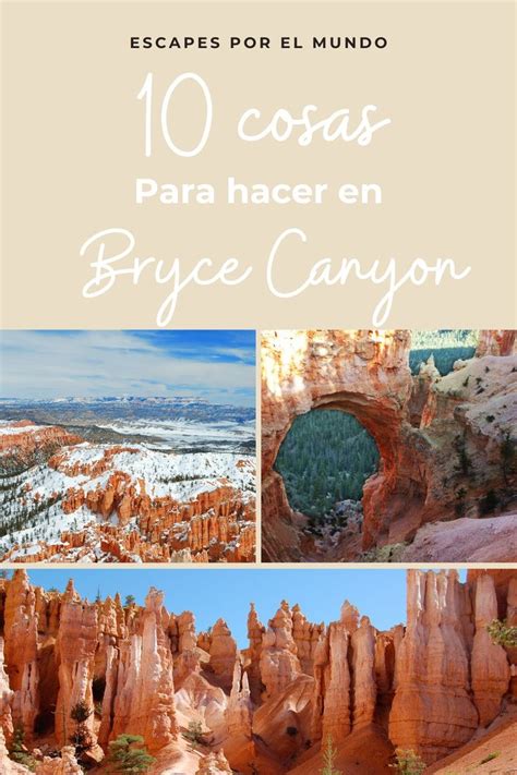 The Top Ten Things To See And Do In Bruce Canyon Colorado With Text