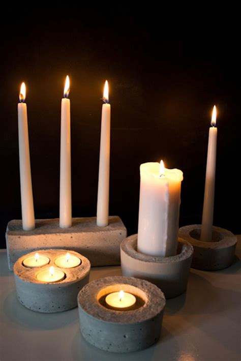 Innovative Diy Concrete Candle Holders The Owner Builder Network