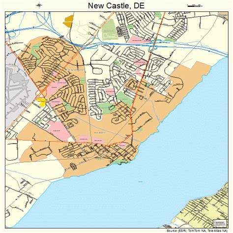 New Castle Delaware Street Map 1050800