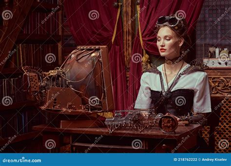 Lady Scientist Inventor Stock Photography Cartoondealer Com