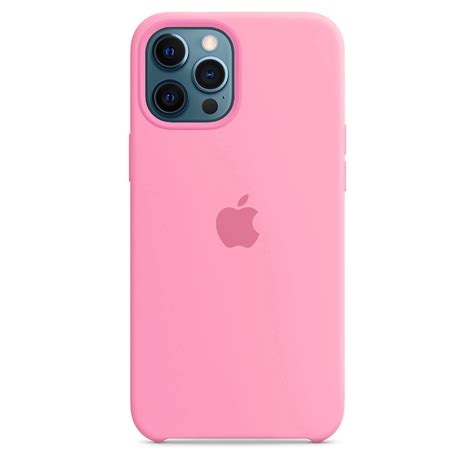 Premium Logo Silicone Case Apple Iphone 12 Pro Max Pink