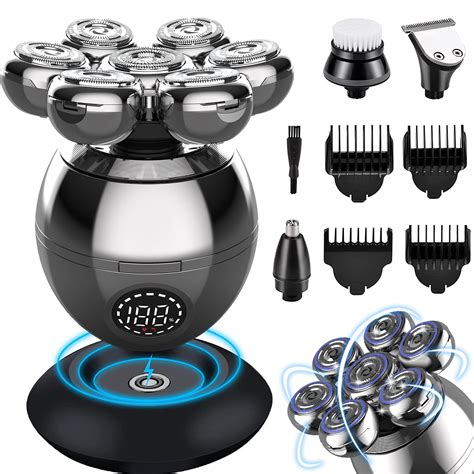 Buy 5 In 1 Electric Head Shaver For Bald Men Rotary Design Head Shavers Electric Men S
