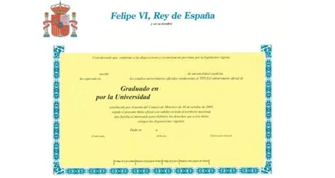 1️⃣ Título Universidad Española Para Imprimir En Blanco Y Rellenar