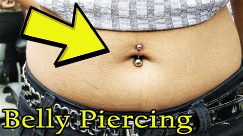 Hot Girl Getting Her Belly Pierced Navel Piercing Step By Step How To Piercing Youtube