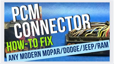 How To Replace Pcm Connector On Any Modern Mopardodgeramjeep